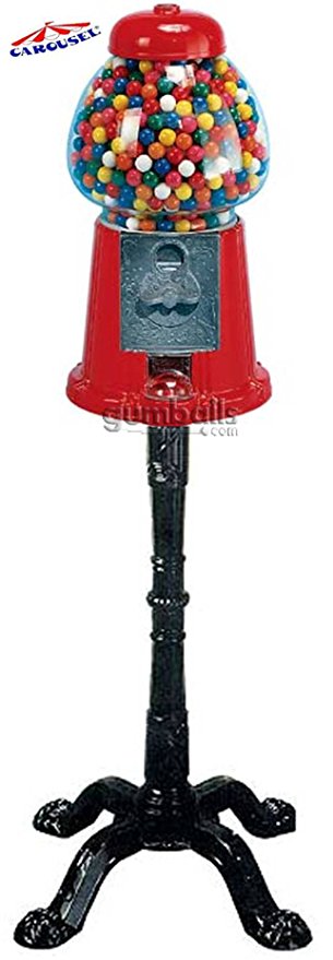 Gumball Machine with Stand-(red)