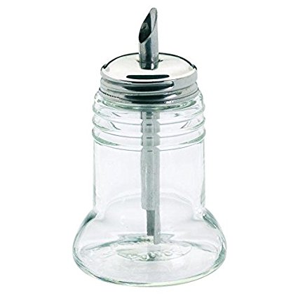 Westmark Made In Germany 5.5 Ounce Elegant Glass Sugar Dispenser - Stainless Steel Accented Avoids Getting The Sugar Wet