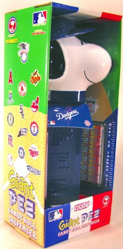 Snoopy LA Dodgers Giant Pez Dispener