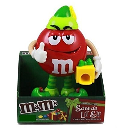 M&M's Santa's Lil' Elf Chocolate Candy Dispenser