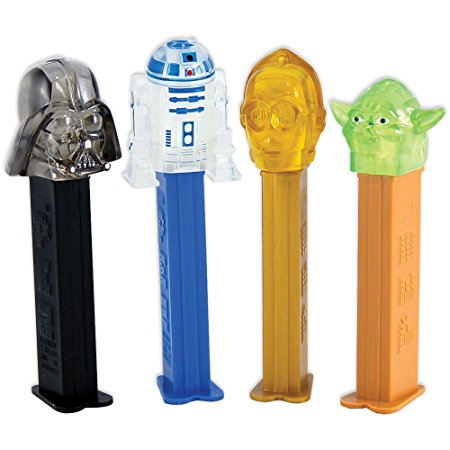 Limited Edition Star Wars Characters PEZ Dispensers With Collectible Tin Box